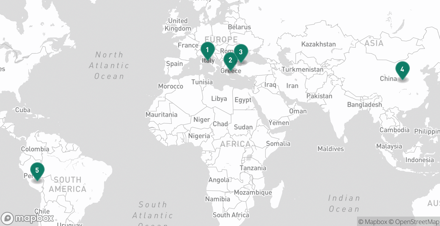 Map of the five cities from July 4th, 2026