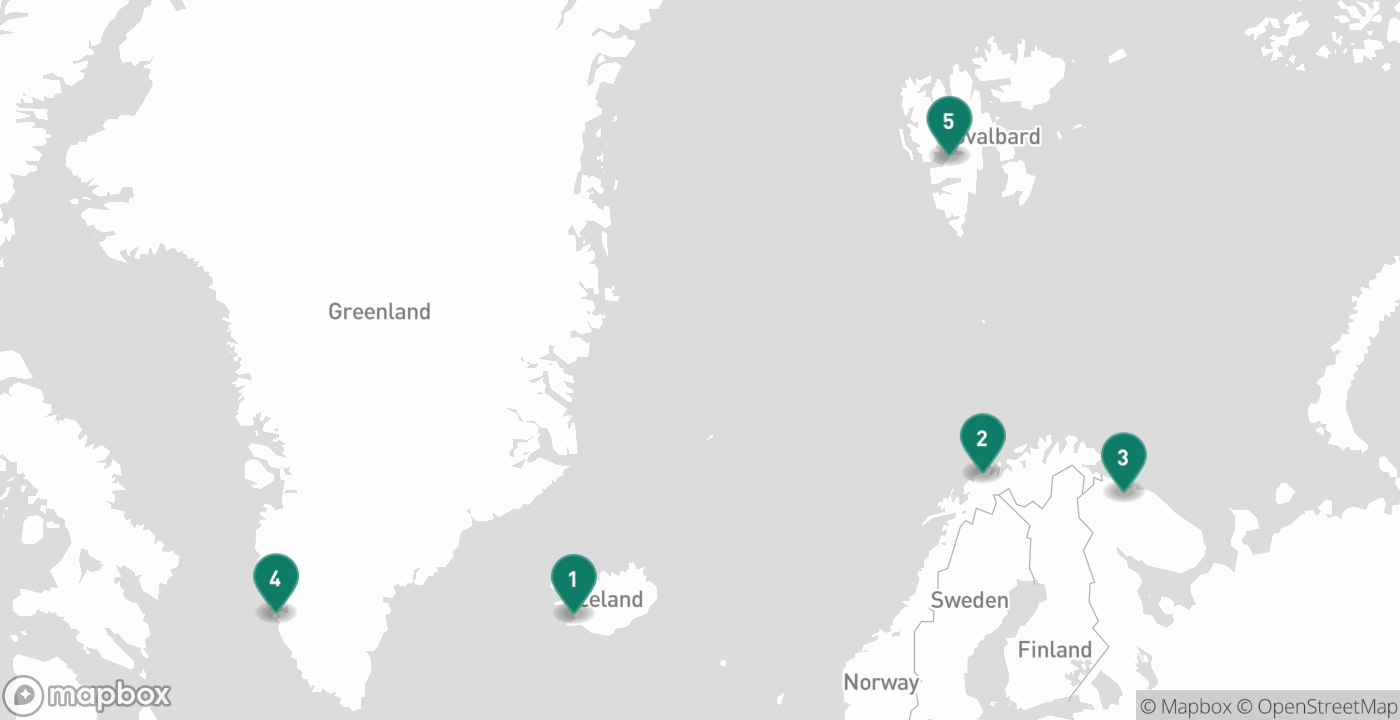 Map of the five cities from July 31st, 2026