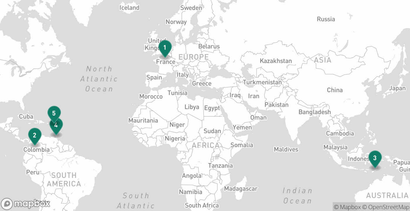 Map of the five cities from August 16th, 2026