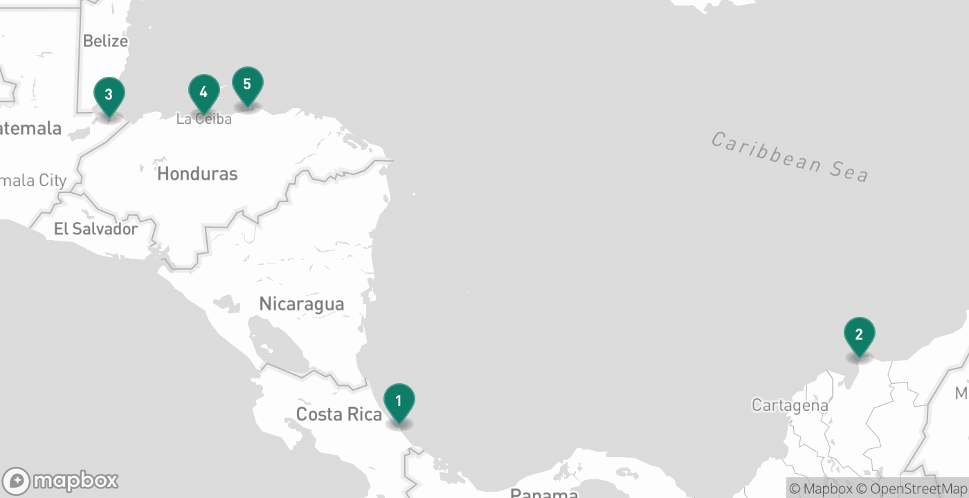 Map of the five cities from September 15th, 2026