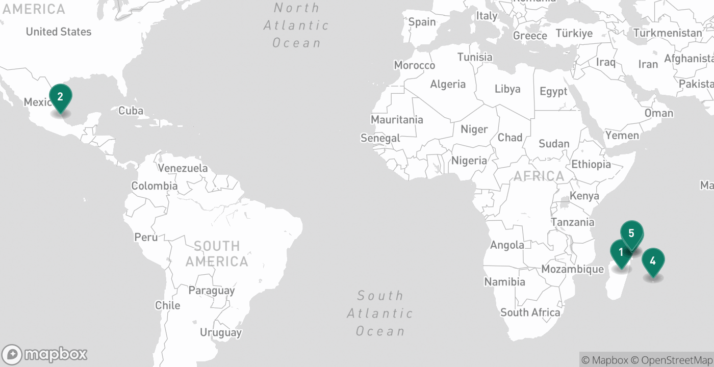 Map of the five cities from September 18th, 2026