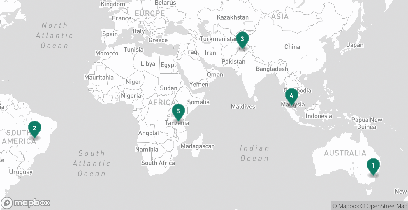 Map of the five cities from October 23rd, 2026